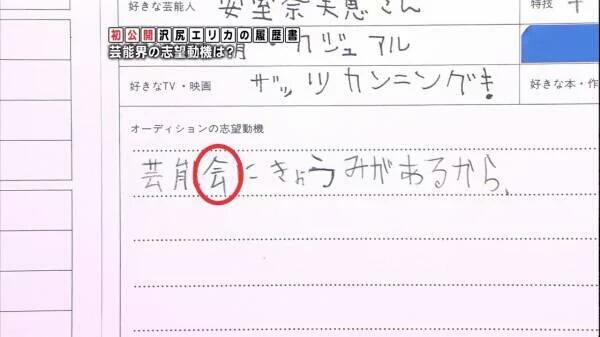 沢尻エリカの直筆文字が下手過ぎ 謝罪文 履歴書 卒業文集など一挙公開 裏 ネタ